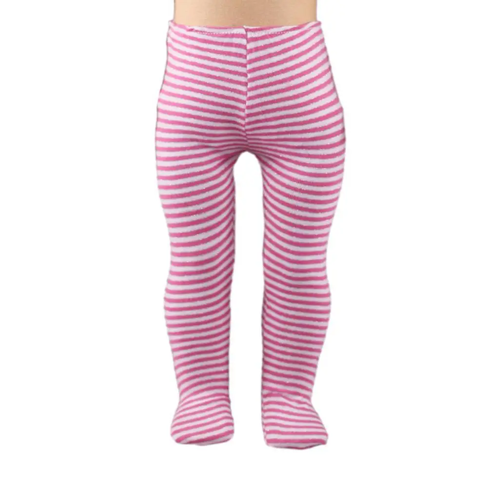 45cm Rebirth Dolls Spring Summer Clothes Plush Striped Pantyhose 18 Inch American Accessories DIY Christmas Gifts | Игрушки и хобби