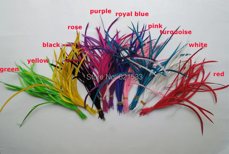 

Feathers!200Pcs/Lot 14-20cm Single Feather Acc Dyed Single Goose Biots Loose Feathers for fascinators/sinamay hat/mask