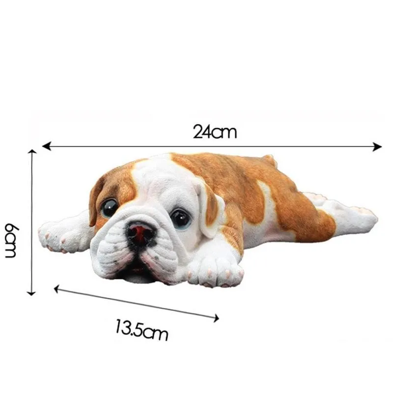 

Frence Bulldog Gift For Dog Lovers Simulation Dog Lucky Handmade Figure Toy Dog Plush Stuffed Animal Fluffy Doll Puppy Plush