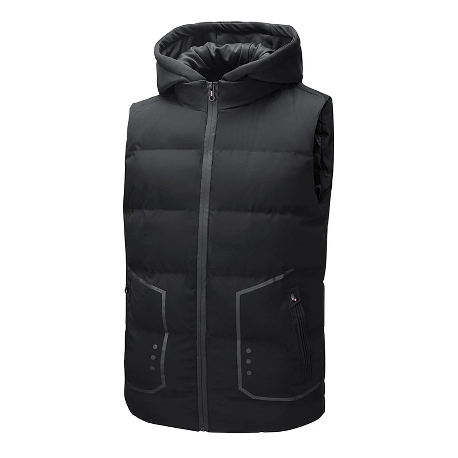 

Жилет мужской, куртка, новая осенняя теплая безрукавка, повседневный жилет, Мужская брендовая одежда