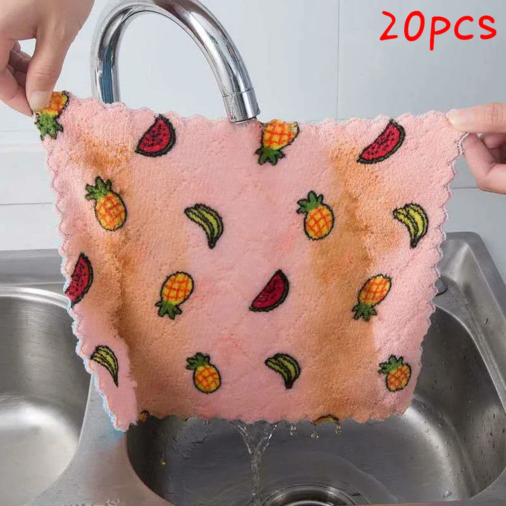 

Тряпка для мытья посуды, двусторонняя впитывающая, 20 шт.