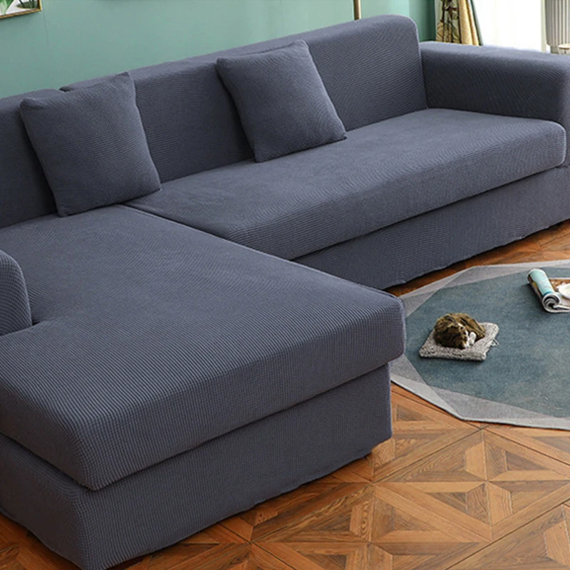 Эластичный чехол для дивана мягкий простой высококачественный однотонный