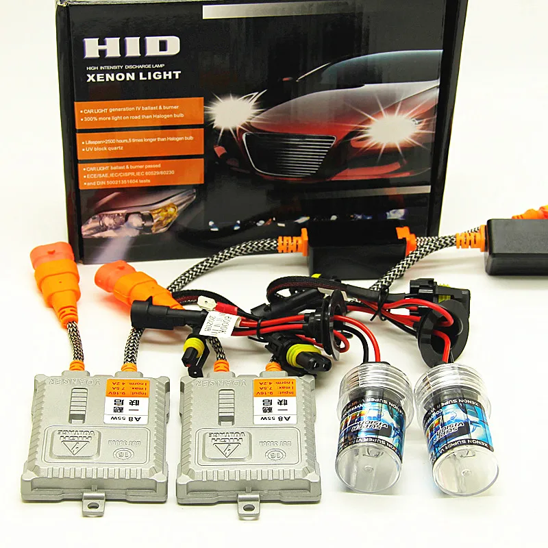 Ксеноновая лампа переменного тока 55 Вт H4 HID 12 В H1 H3 H7 H11 9005 9006 4300k 6000k 8000k 10000k Auto Xeno 880
