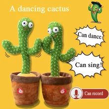 Cute dancing cactus talking voice recording plush toys novel and interesting childrens toys gifts home decoration accessories Cute dancing cactus talking voice recording plush toys novel and interesting childrens toys gifts home decoration accessories