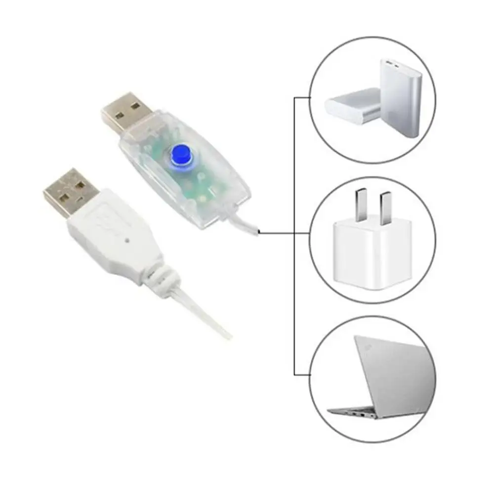 

USB copper wire string lights Christmas LED decoration lights copper wire practical star string lights