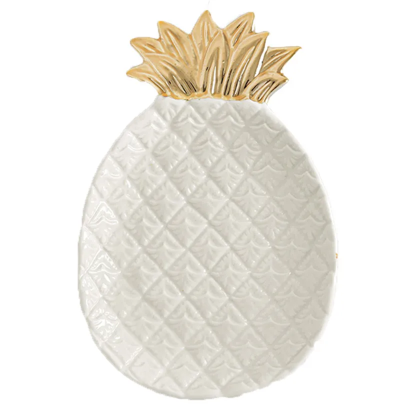 Королевский дворец поделки десерты фрукты тарелка для ювелирных изделий Золотая