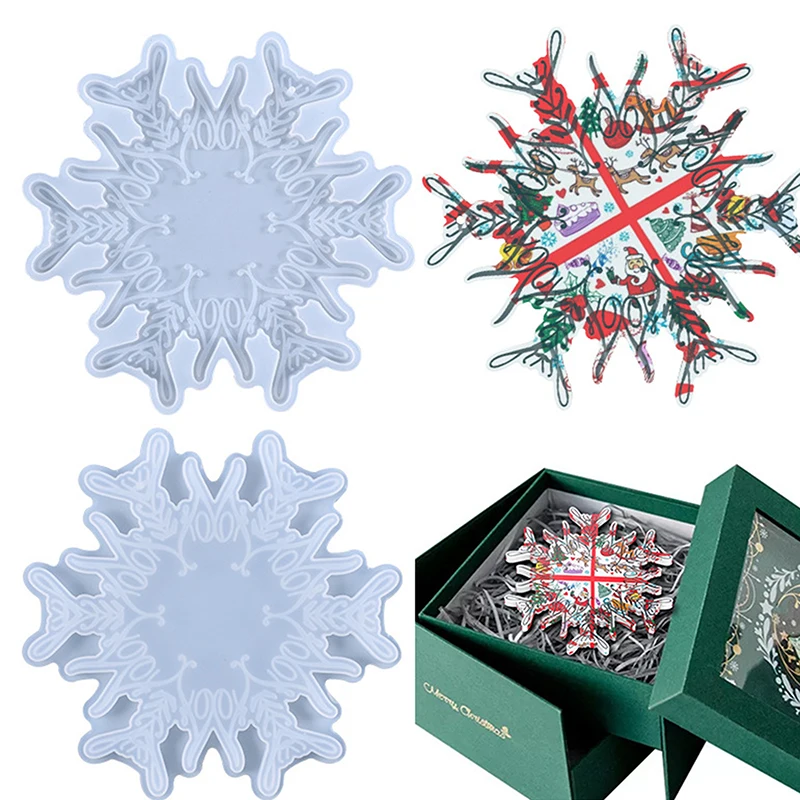 

1Pc DIY Making Snowflower Coaster Silicone Mold Home Decoration Craft Jewelry Accessories Handmade Tools