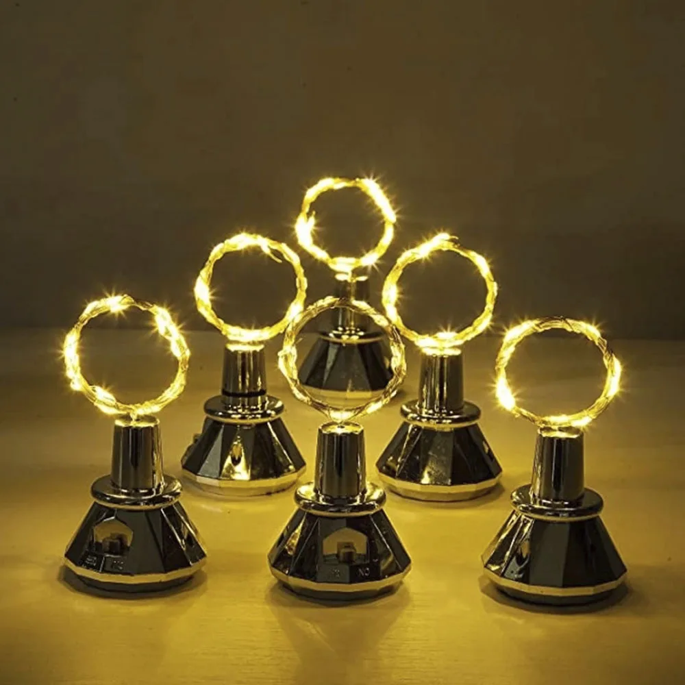 

8 шт., фонарики на солнечной батарее, 2 м, 20 светодиодов