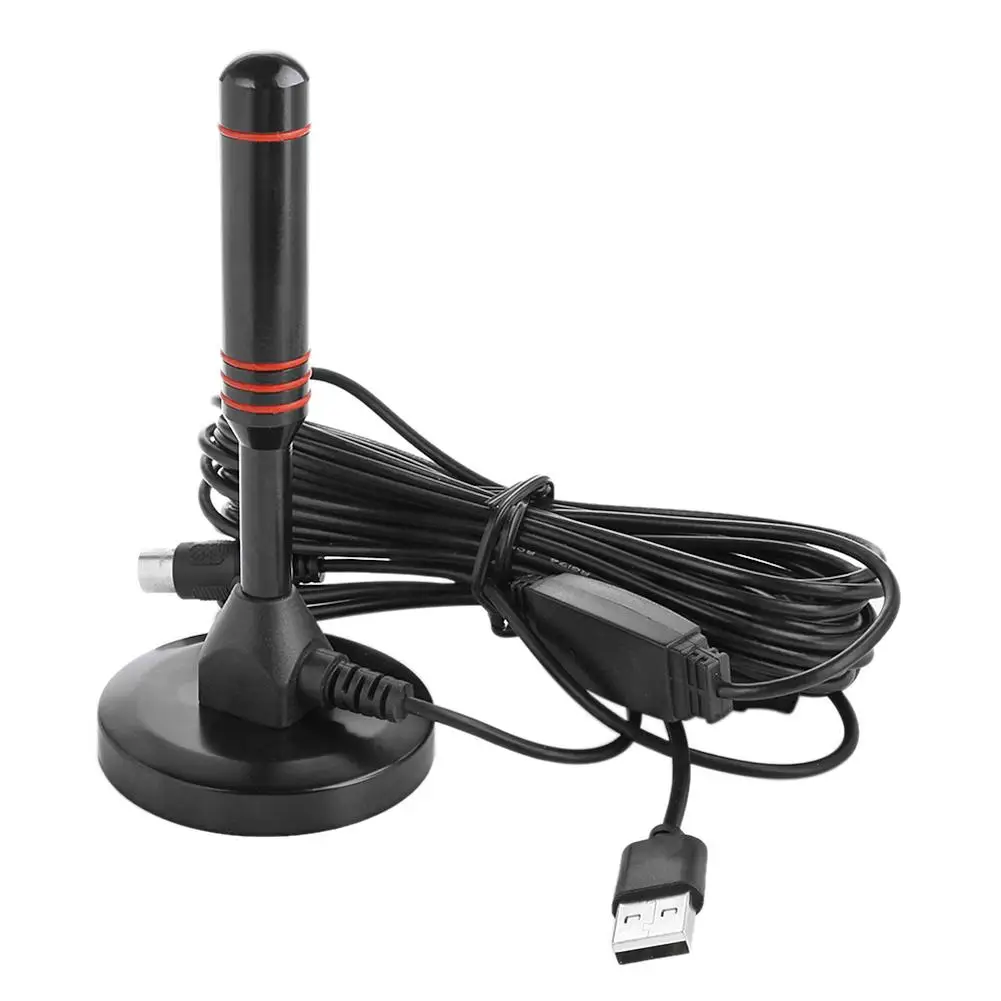 65 миль 25 дБ усиление внутренняя цифровая ТВ USB Антенна HD усилитель сигнала