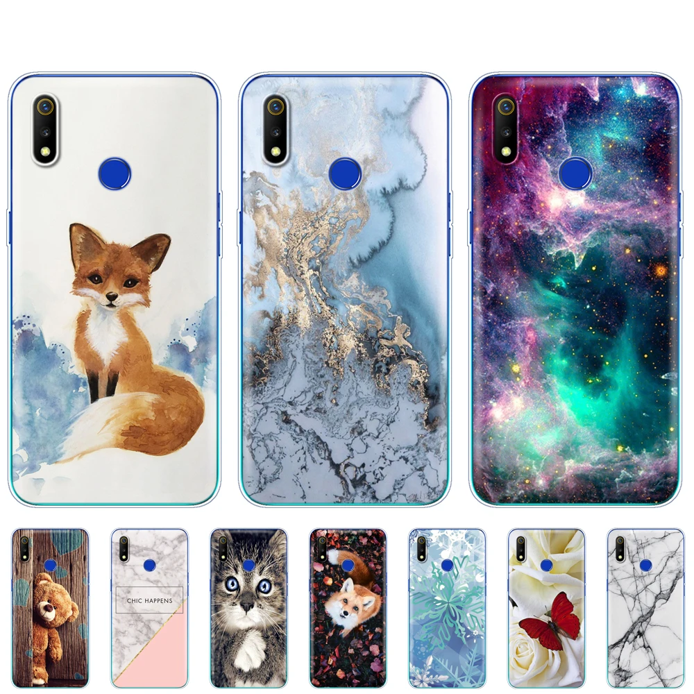 Для Realme 3 чехол из мягкого силикона и ТПУ для задней панели телефона OPPO Pro бампер