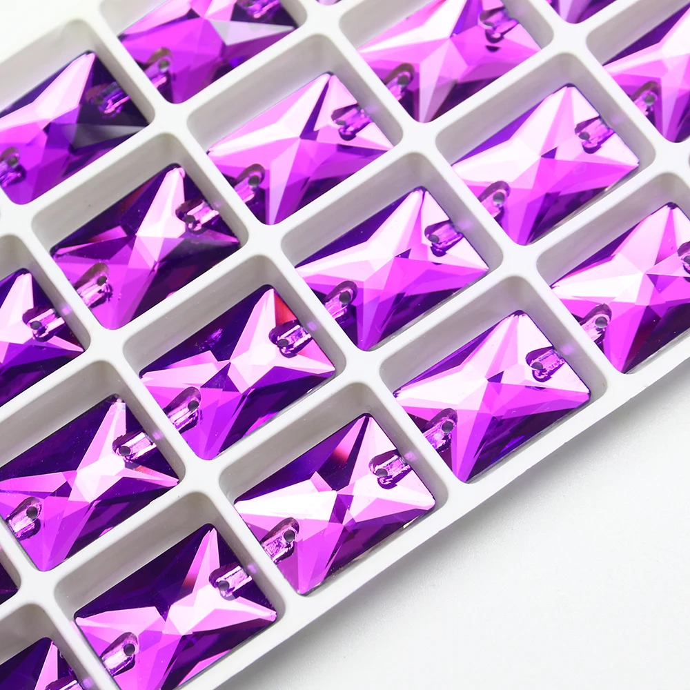 Прямоугольные алмазы для шитья K5 стеклянные камни Блестящие кристаллы сделай