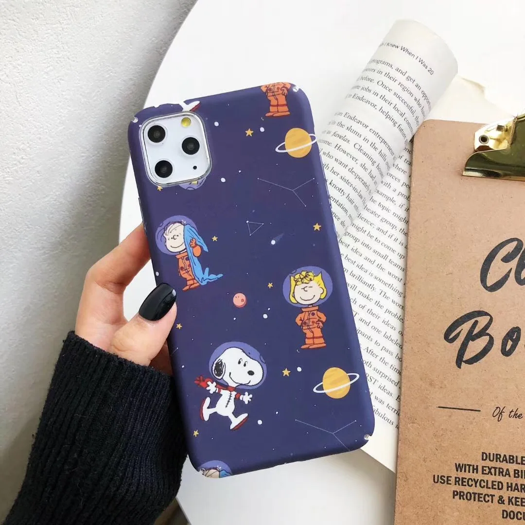 Милый чехол для телефона с рисунком арахиса собаки Шарли коричневого цвета iPhone 11