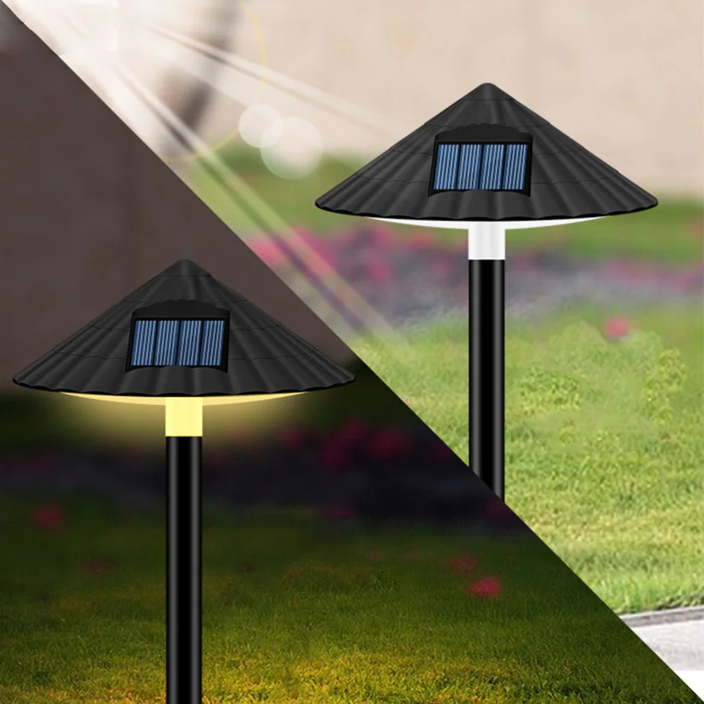 

Solar Power LED Stick Lamp Waterproof Ground Light Outdoot Landscape Plug Light for Outside Garden (Warm Light)