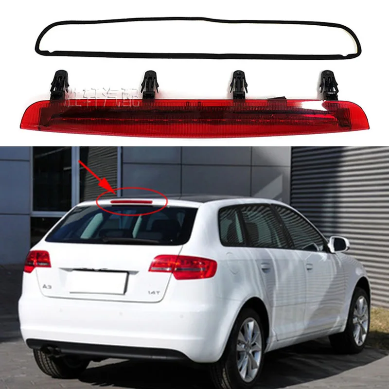 

For Audi A3 S3 RS3 8P 2004-2012 Third High Brake Light Rear Trunk Warning Light Tail Signal Lamp 8P4 945 097 C