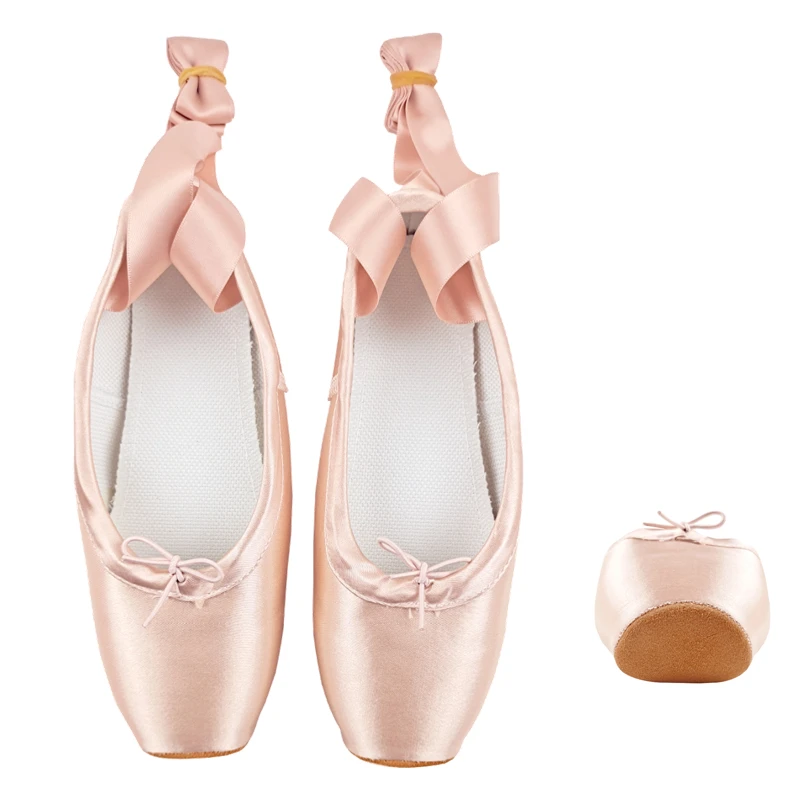 Zapatos de Ballet de satén con cintas, zapatillas de baile de bailarina, profesionales, 2021