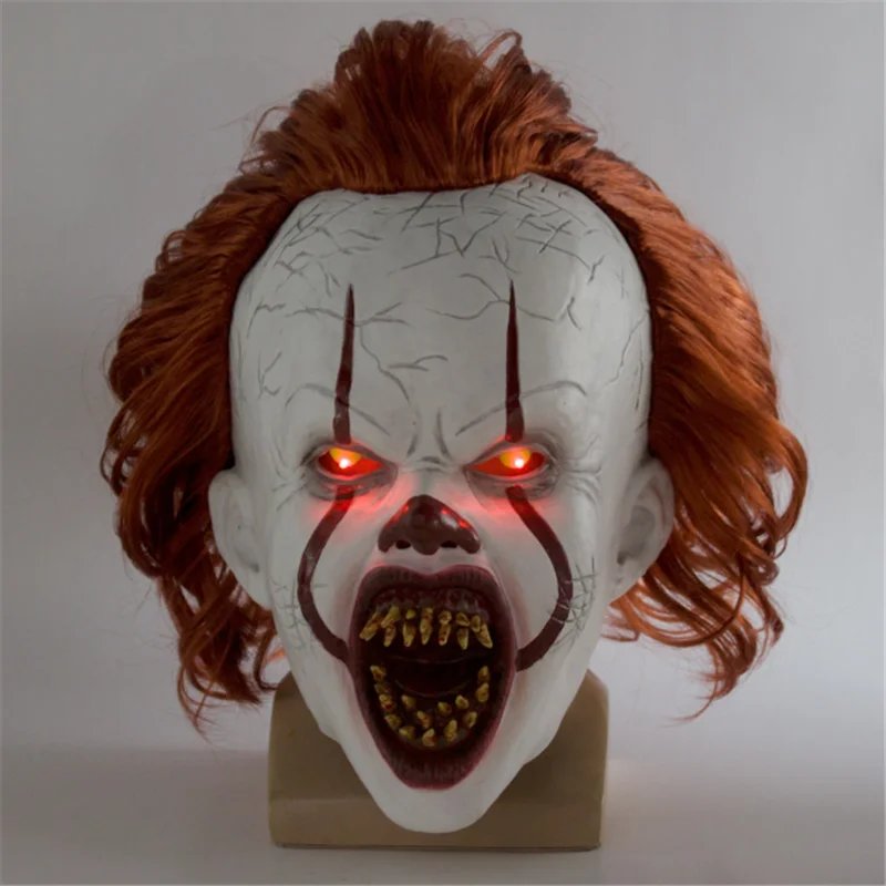 Маска Стивена Кинга из оно маска клоуна пеннивайза страха Джокера латексная на