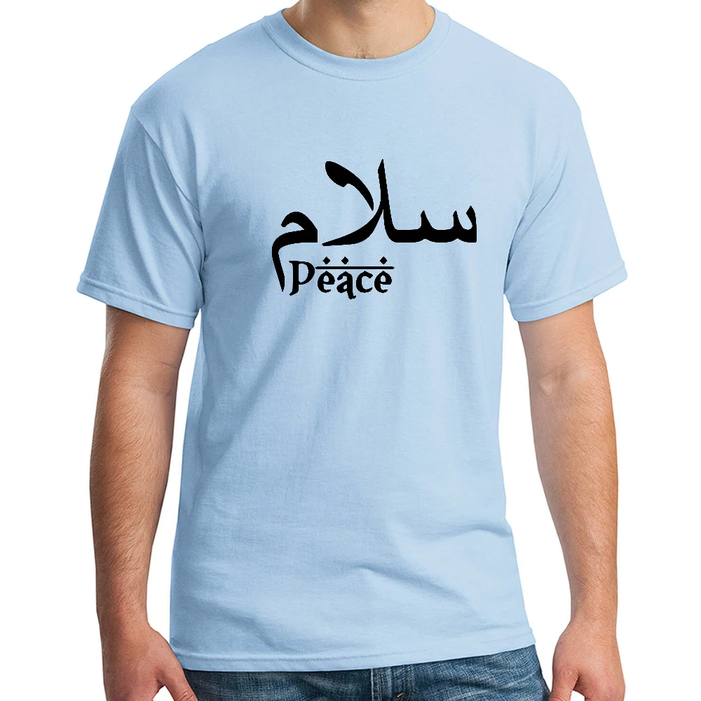 Футболка мужская хлопковая с арабским текстом 100% хлопок