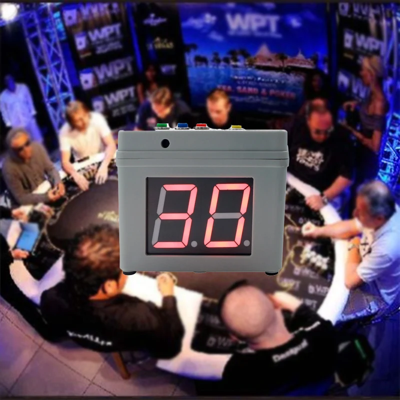 

1.8 Inches Easy To Use Cube Chess Poker Table Chinese Chess Clock ABS Poker Timer