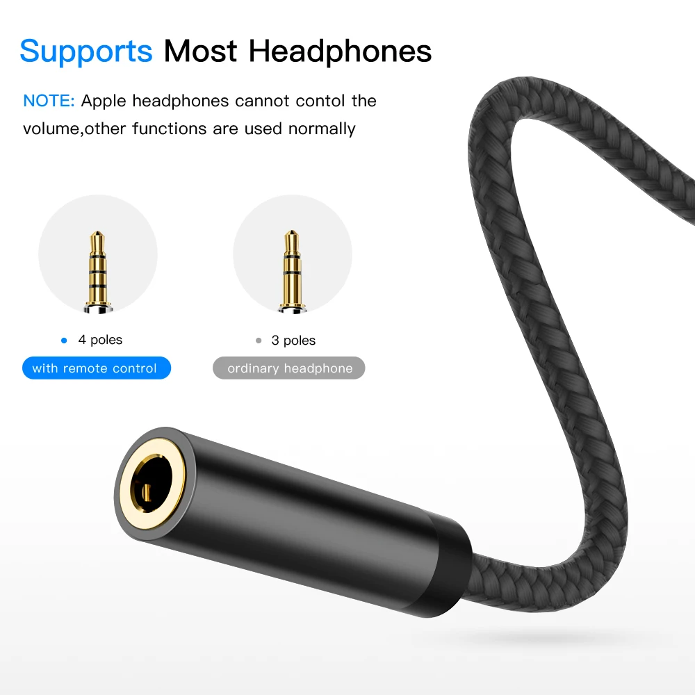 Аудиокабель AUX USB Type C к 3 5 адаптеру для наушников TypeC мм конвертер Samsung S9 S8 Huawei P20