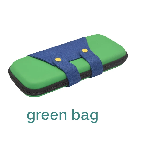 green 3 в 1 чехол для nintendo Switch Lite, сумка для переноски, мини-протектор, чехол для nintendo Switch, мини-аксессуары, стеклянная пленка для хранения - Цвет: green