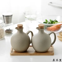 household ceramic seasoning jar olive oil pot vinegar bottle kitchen utensils porcelain food storage container soy sauce bottle