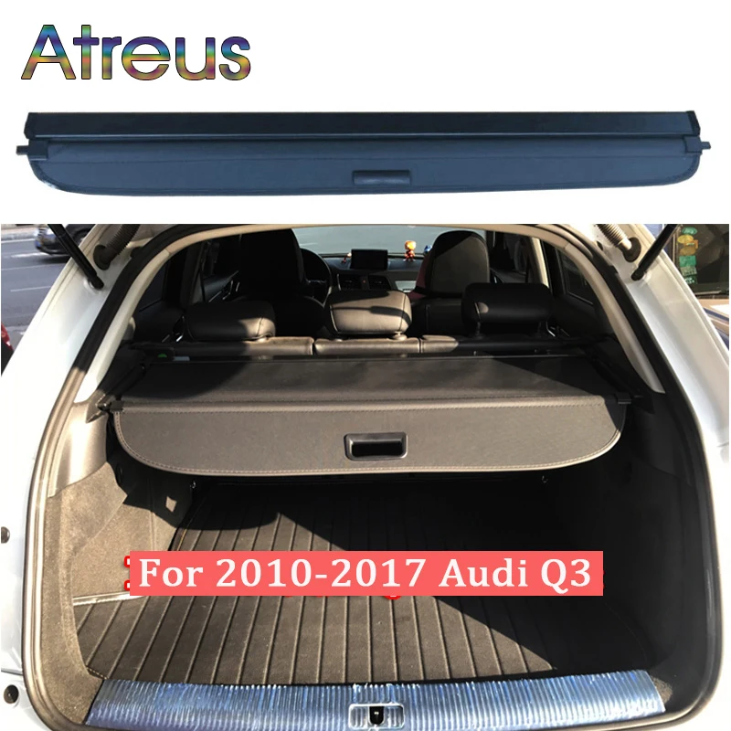 Магистральные полке Крышка для Audi Q3 2010 2011 2012 2013 2014 2015 2016 2017 Аксессуары выдвижной