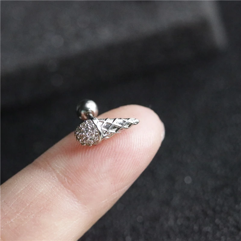 Серьги-гвоздики женские медные со стальным покрытием 316L 2 шт. | Украшения и