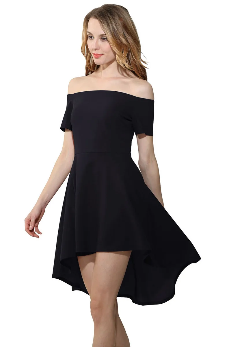 Элегантное платье с ласточкиным хвостом женское Ete 2018 однотонные Асимметричные