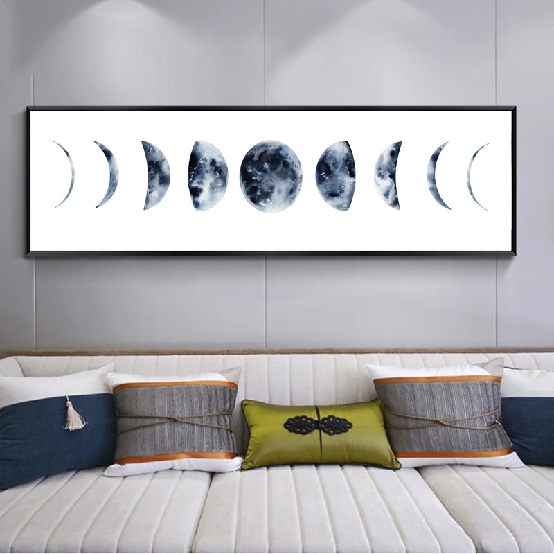 RELIABLI плакаты на белом фоне Лунная ночь печать холсте художественные картины для