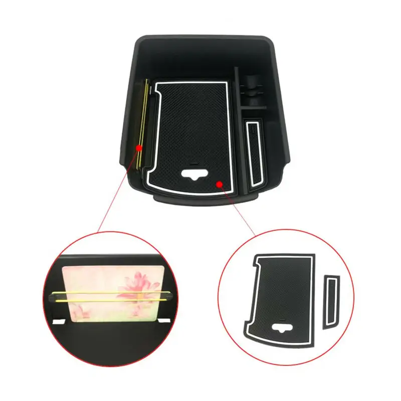 

FOR Kia Celtos 2020 Storage Box Organizer Replaces ABS Tray Armrest Car Case