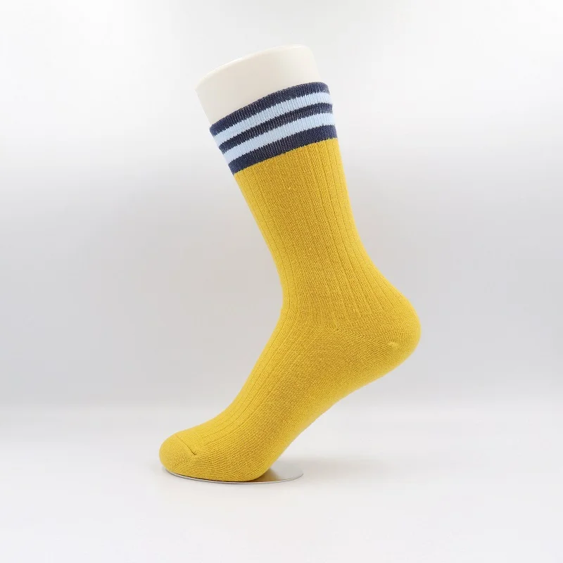 New Kind of Socks Autumn and Winter Student Women's Retro-Japanese Stripe All-cotton Heating Cotton | Женская одежда