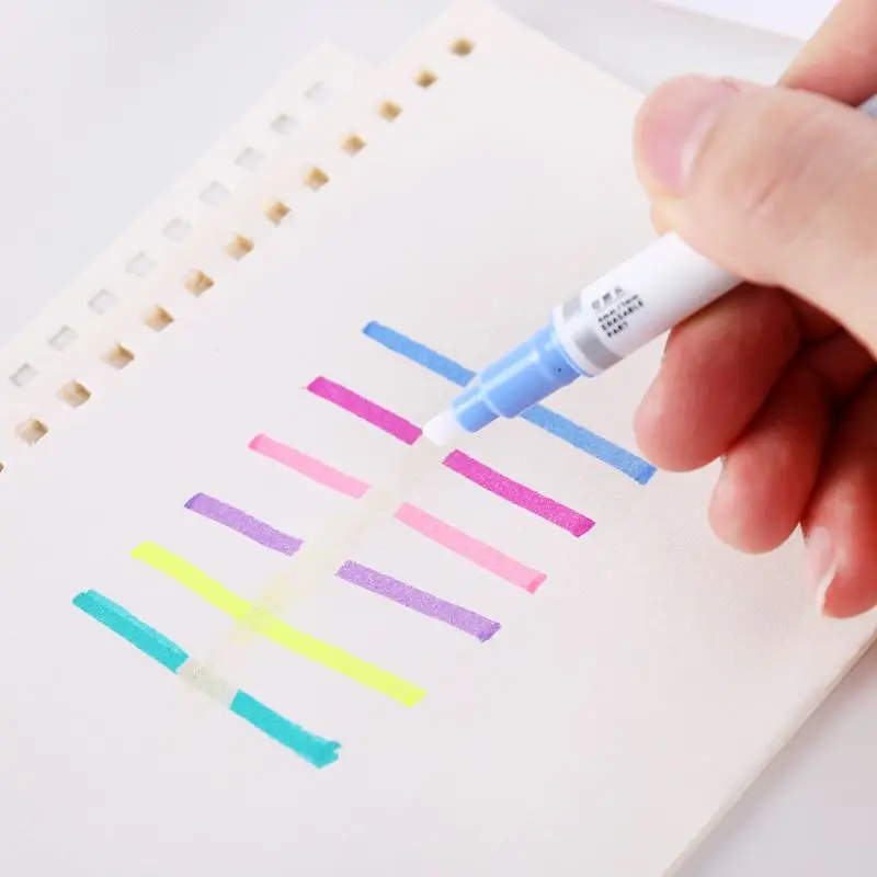 Флуоресцентный карандаш стираемый маркер 6 шт./набор | Канцтовары для офиса и дома