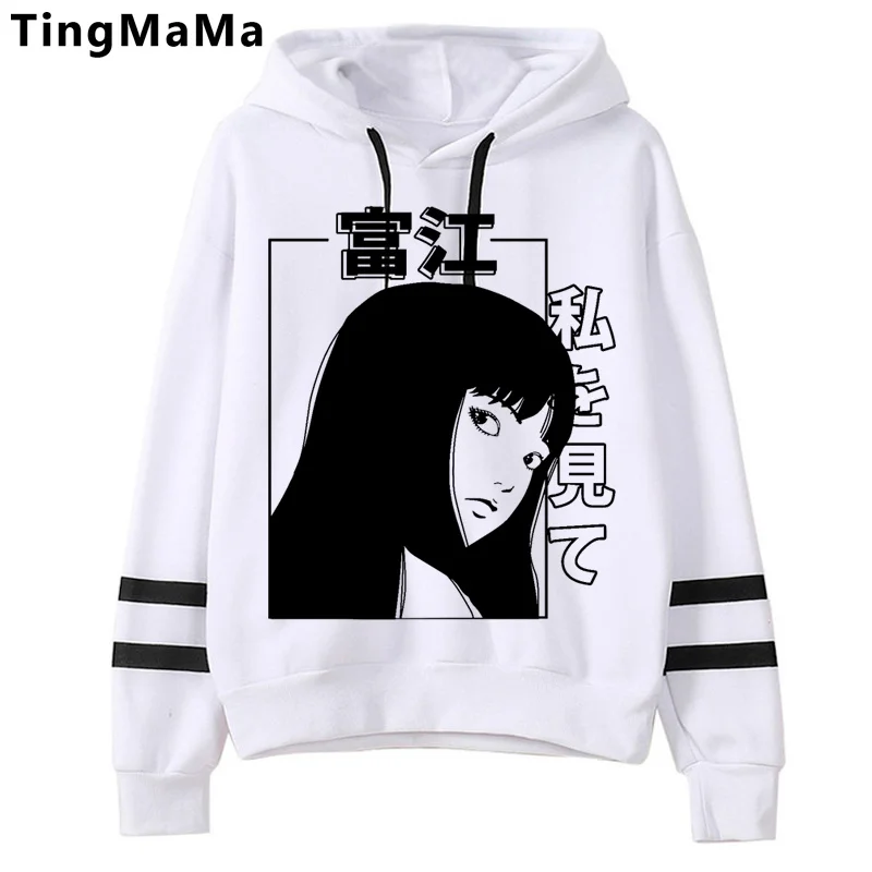 

Junji Ito Tomie hoodies men hip hop 2021 printed printed male hoody plus size