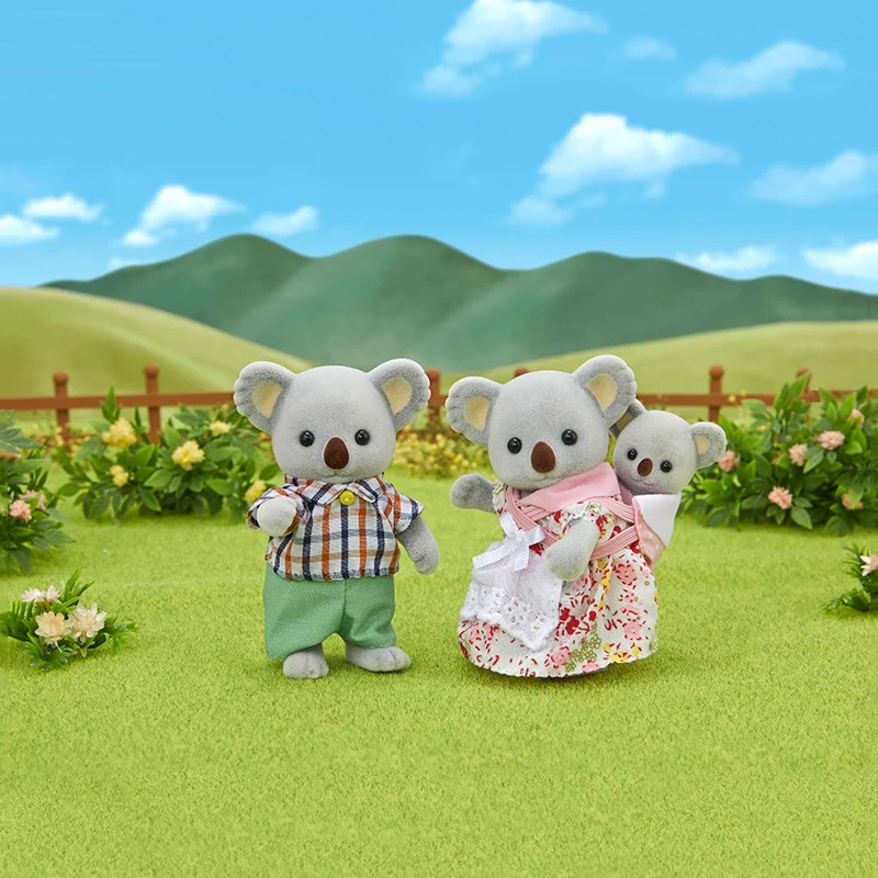 S01 Sylvanian Families кукольный домик пушистые фигурки Koala family 3 шт. игрушки для животных