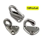 10 шт.лот 316 пружинный крюк из нержавеющей стали, закрытые крючки для крыла, прикрепить веревку, лодка, парус, буксир, судовое оборудование
