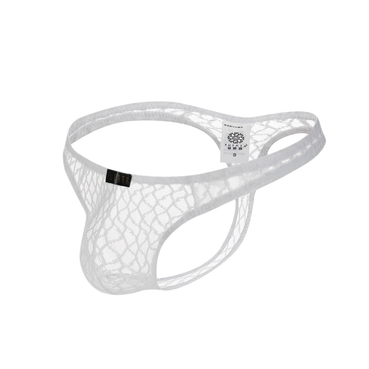 Мужские сексуальные кружевные трусики танга эластичное u-выпуклое нижнее белье