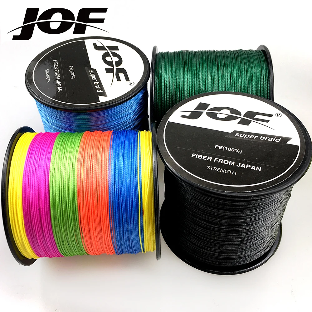 

JOF Fishing Line 8 Strands 4 Strands 500 Meters Braided Fishing Line 0.11mm-0.70mm 10lb-120lb Fishing Tackle