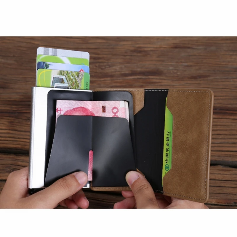 1PCS Aluminum Alloy Credit Card Bag Antimagnetic Bank Women Men ID Wallet Holder | Дом и сад
