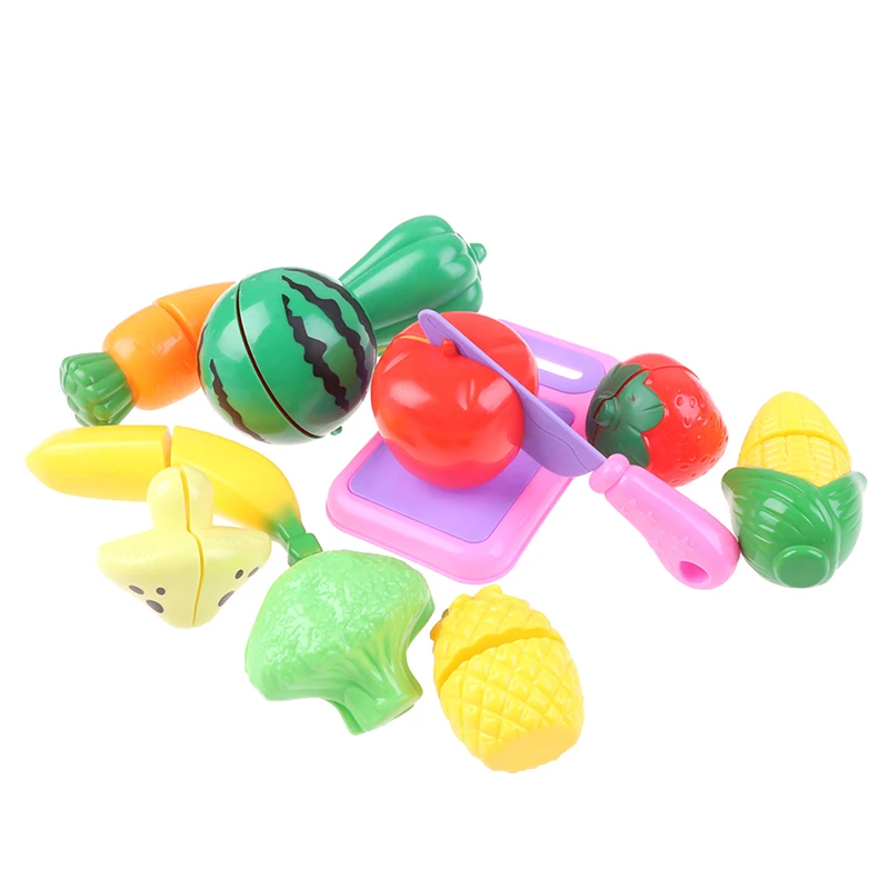 Горячая продажа 7 шт/9 шт Безопасный детский игровой домик игрушка резка фруктов