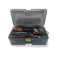 double layer fishing accessories storage box fish hooks bait box tool accessories household parts storage box