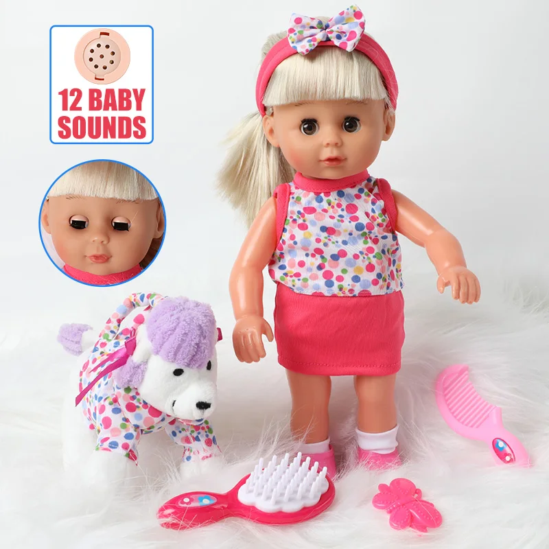 Кукла реборн силиконовая Реалистичная мягкая кукла Расческа со звуком игрушка