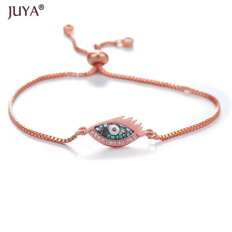 rose gold Трендовые браслеты сглаза поставки синий турецкий глаз браслет Хамса для мужчин и женщин пара ювелирных изделий подарок на удачу - Окраска металла: rose gold