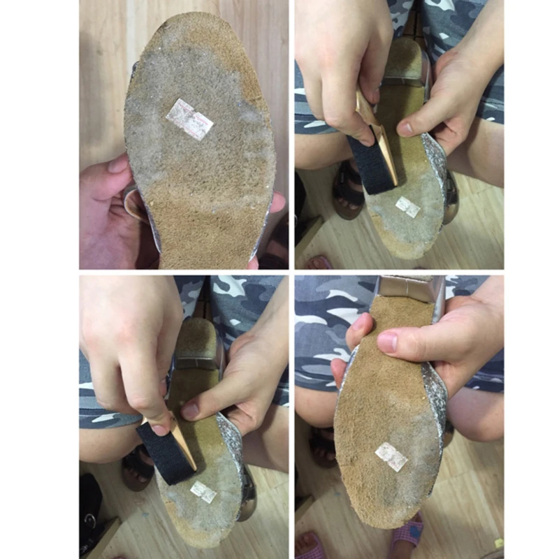 Wood Suede Sole Wire Shoe Brush Cleaners Ballet Dance Shoes Cleaning Brushes For Footwear | Дом и сад