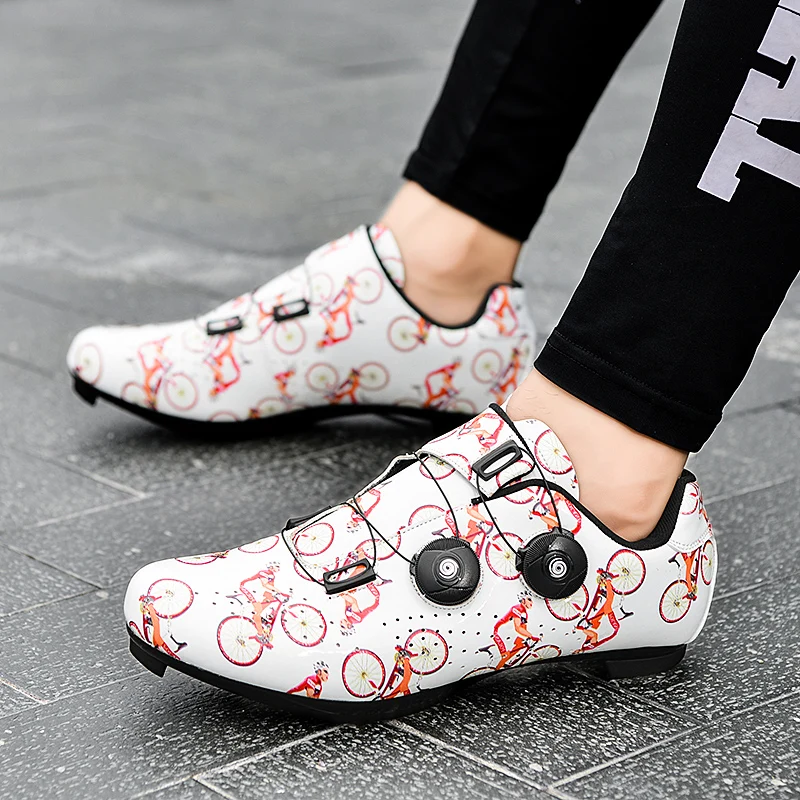

High Quality Road Cycling Sneaker Unisex Racing Bicycle Shoes Men Self-Locking Breathable Road Bike Shoes Man Athletic Shoes New