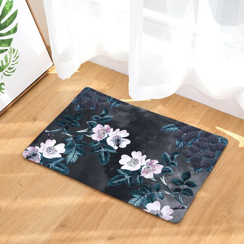Приветственные напольные коврики коврик в стиле ретро с цветочным принтом кухня