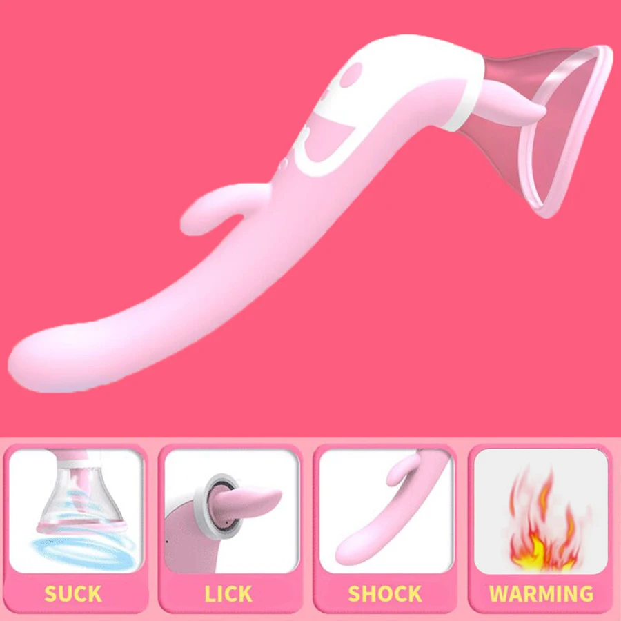 

Clitoris Stimulation Sucking Dildo Vibrator G Spot Multispeed Licking Clit Nipple Massager Flirting Erotic Sex Toys for Women