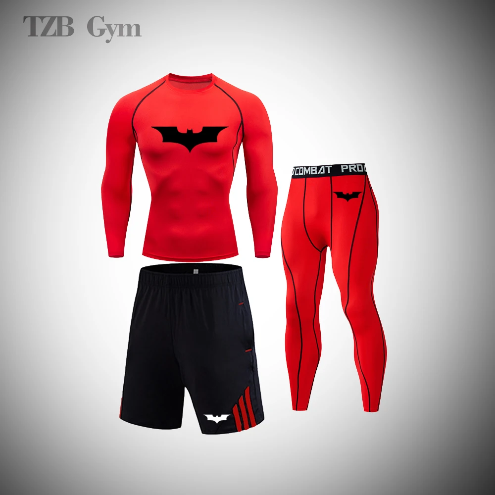 

Men's Fitness Running Sportswear Cycling Jogging Compression Comprehensive Training Tights Gym Boxing Jiu Jitsu MMA Sportswear
