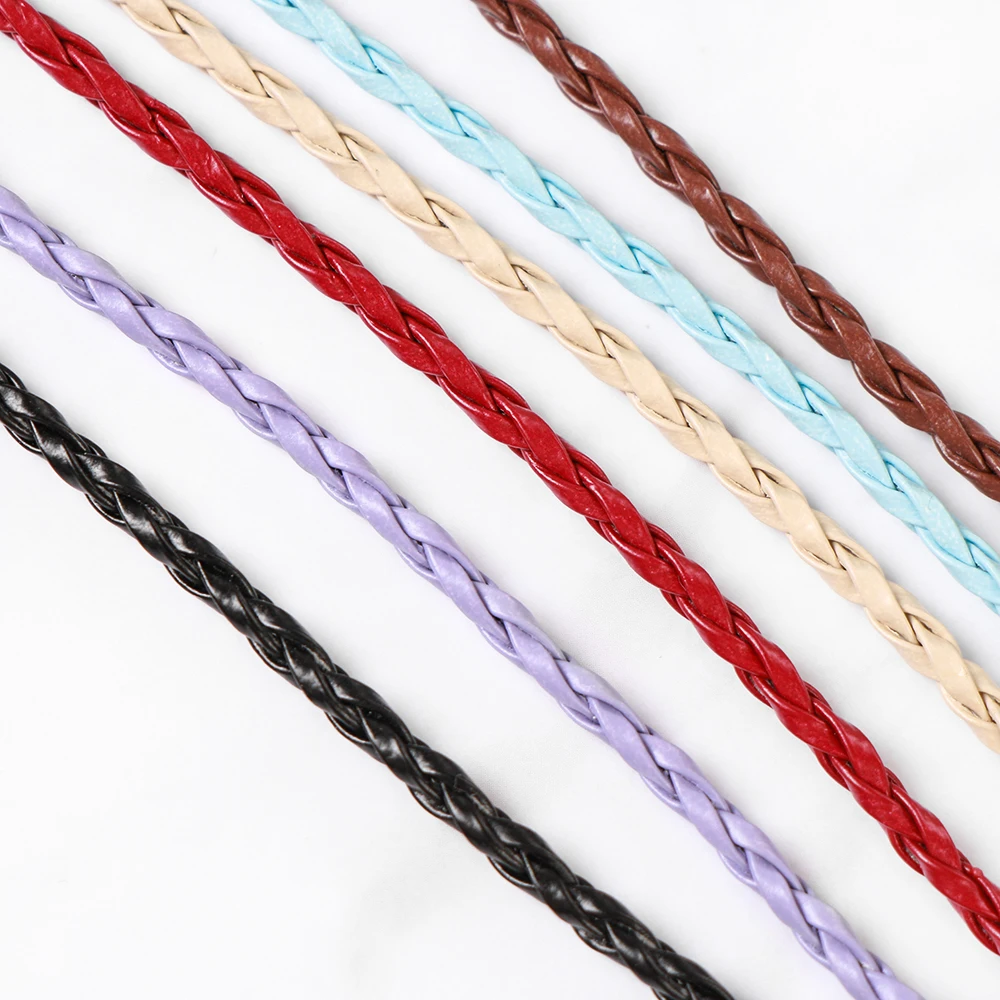 Красочные кожаные очки шейный ремешок веревка полоса 1 шт. новый кожаный шнурок