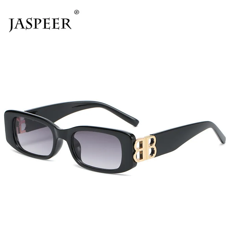 

JASPEER Steampunk Sunglasses Women Brand Designer Retro Rectangle Punk Sunglasses Men UV400 Driving Sun Glasses Vintage Eyewear