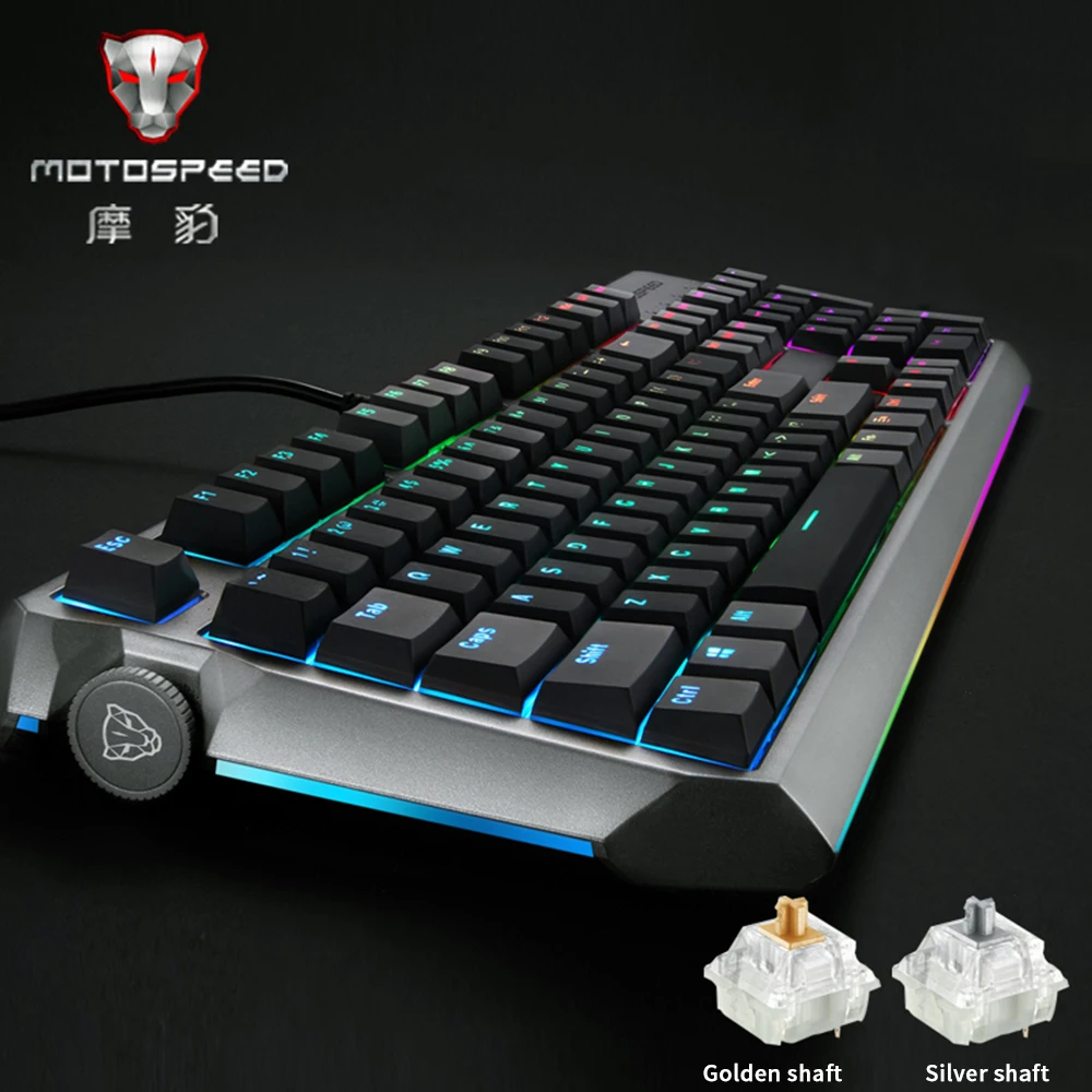 Механическая клавиатура MOTOSPEED CK80 с леопардовой раскладкой Игровая приставка